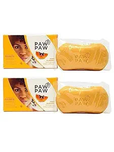 E de B Paw Paw Skin & Body Clarifying Bar Soap Papaye Papaya Extracted with Vitamin E, 180g./6.3oz. (Pack of 6)