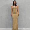 2025 Summer Dresses For Women Sexy Spaghetti Strap Black Long Dress