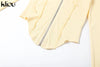 kliou Casual Sporty 2 Piece Set Women Concise Irregular Full Sleeve