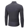 Autumn Winter Men's High Neck T-shirt Slim Fit Fashion High