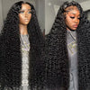 200% HD Transparent Deep Wave Frontal Wig 36 Inch 13x4/13x6 Curly Lace