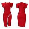 Elegant Dresses for Woman 2025 O Neck Short Sleeve Sheath Package