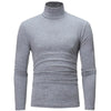 Autumn Winter Men's High Neck T-shirt Slim Fit Fashion High