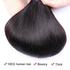 10-36inch Brazilian Straight Human Hair Bundles Natural Color Remy Hair
