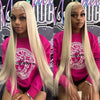 HD Transparent 613 Blonde Straight 200 Density 13x4 13x6 Lace Front Human