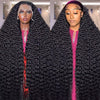 200% HD Transparent Deep Wave Frontal Wig 36 Inch 13x4/13x6 Curly Lace