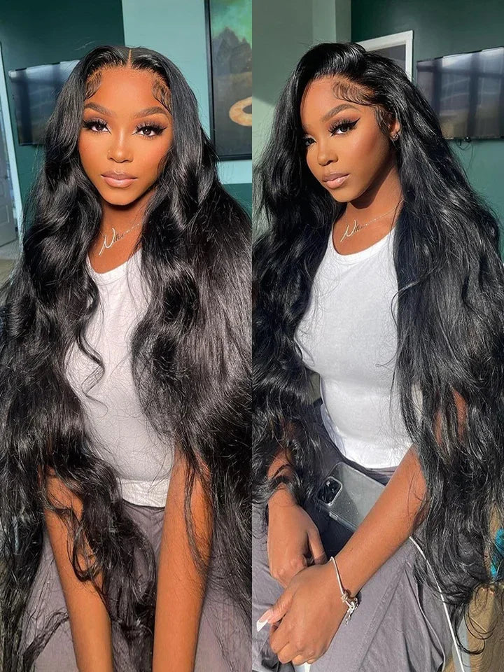 48 52 Inch 250 Density Frontal Wig For Black Women Brazilian Body Wave Lace