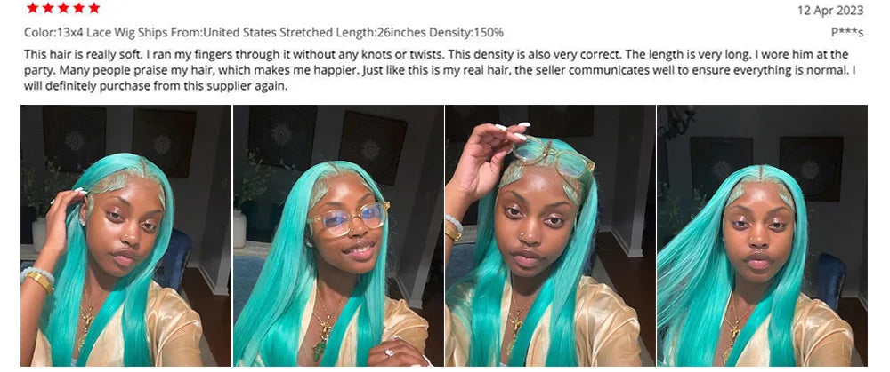 HD Transparent 613 Blonde Straight 200 Density 13x4 13x6 Lace Front Human
