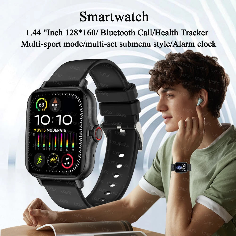 2025 Smartwatch 1.44" for Men Women Kids, Bluetooth Call, Fitness, Digital Wristwatch