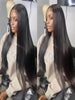 46 50 Inch 13x4 13x6 HD Transparent Bone Straight Lace Front Wigs
