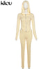 kliou Casual Sporty 2 Piece Set Women Concise Irregular Full Sleeve