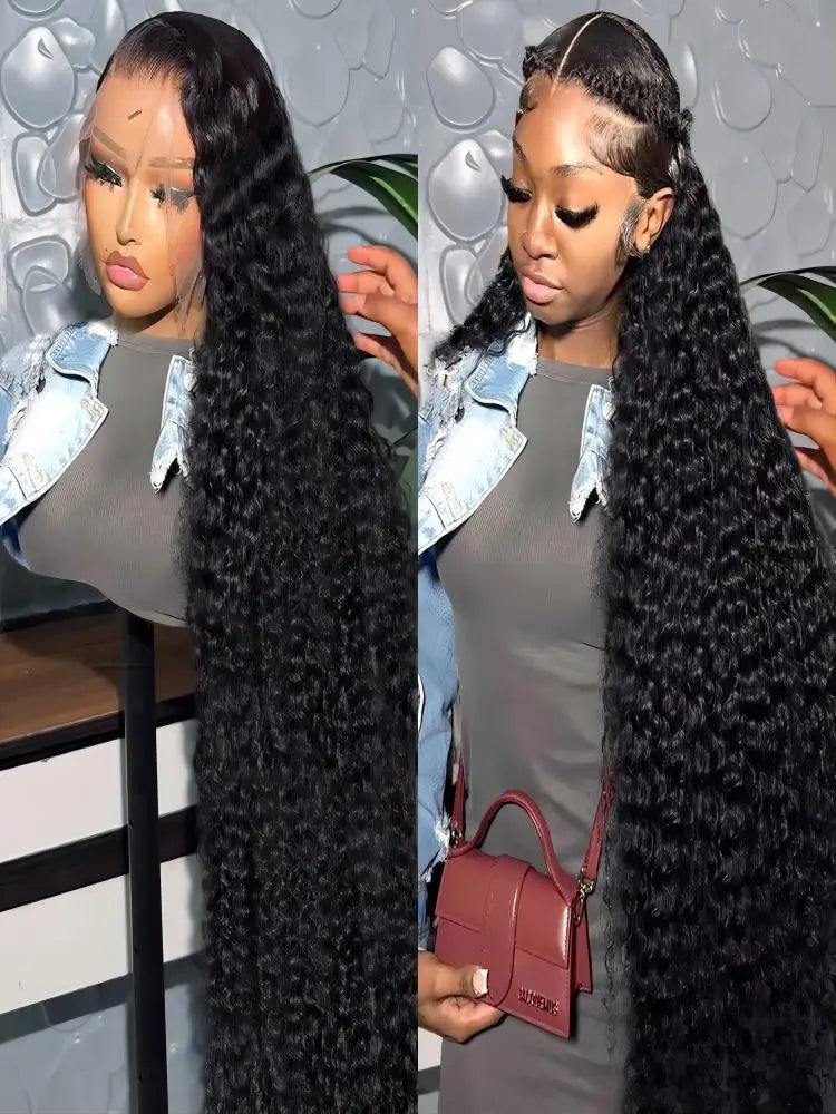 50 Inch Deep Wave 13x6 13x4 HD Lace Front Human Hair Wig