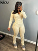 kliou Casual Sporty 2 Piece Set Women Concise Irregular Full Sleeve