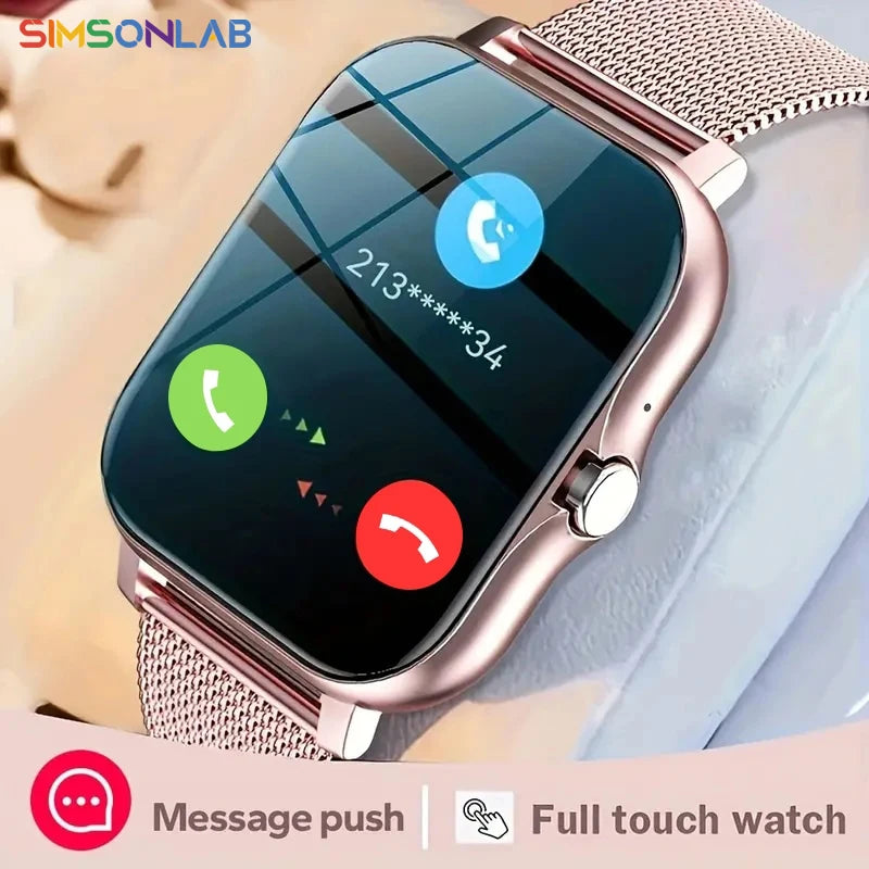 "2023 Smart Watch with 1.44'' Color Display | Bluetooth Calling, Blood Oxygen & Pressure Monitor | Compatible with Android | Unisex Fitness Tracker\