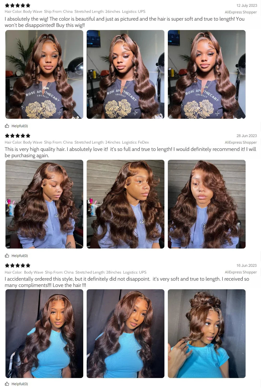 30 36 Inch 220 Density Chocolate Brown Body Wave 13x4 Lace Front Human