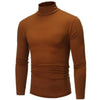 Autumn Winter Men's High Neck T-shirt Slim Fit Fashion High