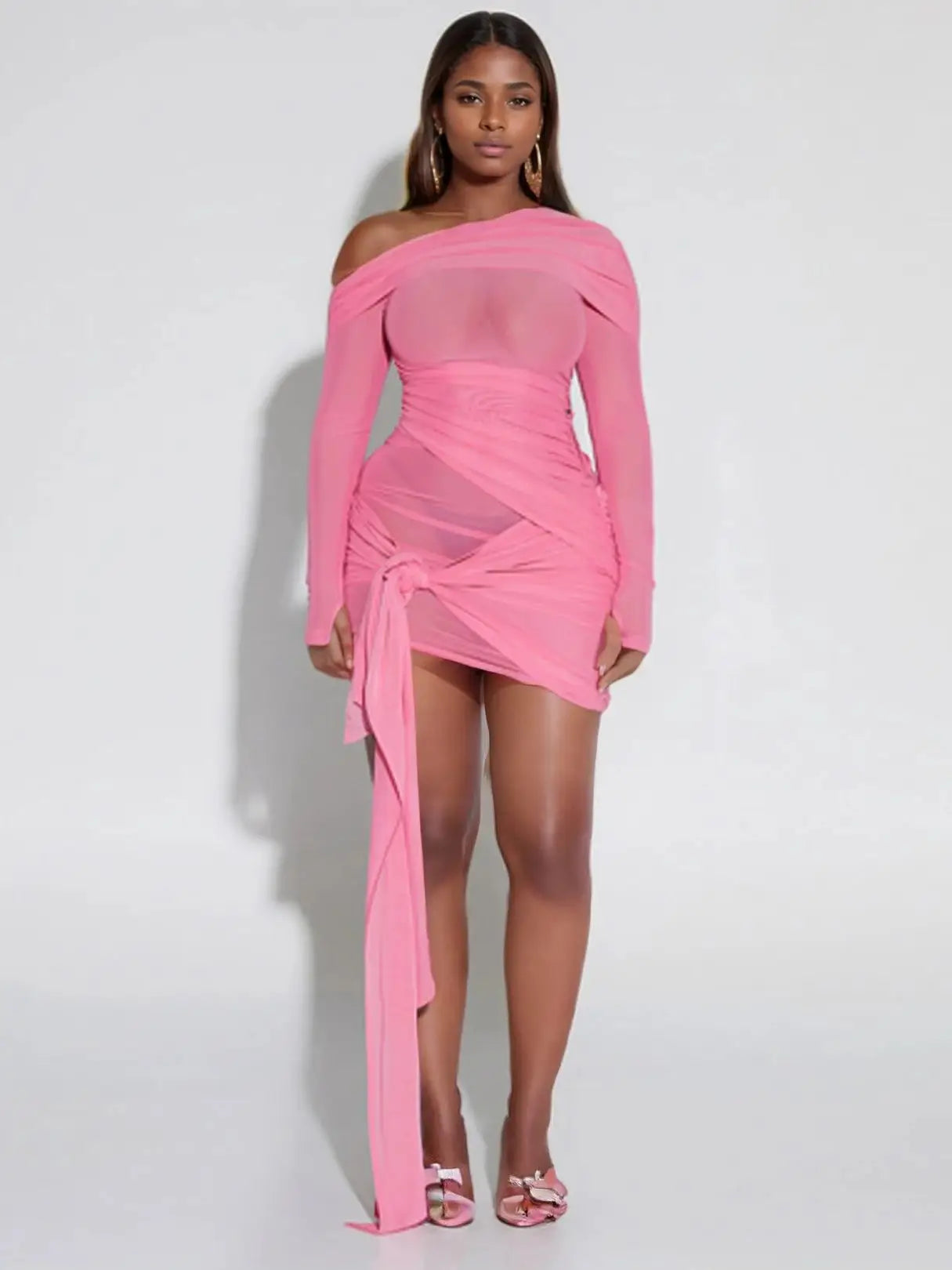 Daring Dress 2025 Sexy Transparent Midi Women