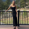 2025 Summer Dresses For Women Sexy Spaghetti Strap Black Long Dress