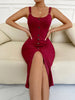 2025Summer European And American Suspender Dress Slim And Sexy
