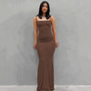 2025 Summer Dresses For Women Sexy Spaghetti Strap Black Long Dress