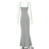 2025 Summer Dresses For Women Sexy Spaghetti Strap Black Long Dress