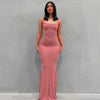 2025 Summer Dresses For Women Sexy Spaghetti Strap Black Long Dress