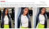 46 50 Inch 13x4 13x6 HD Transparent Bone Straight Lace Front Wigs
