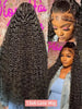200% HD Transparent Deep Wave Frontal Wig 36 Inch 13x4/13x6 Curly Lace