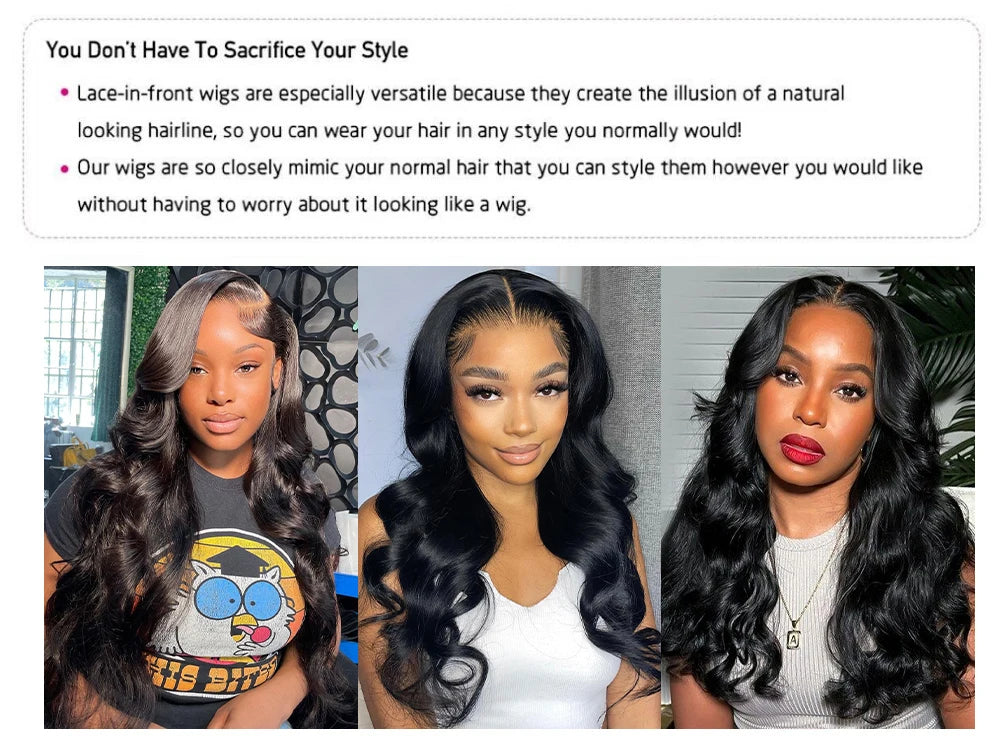 30 36 Inch 220 Density Chocolate Brown Body Wave 13x4 Lace Front Human
