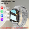H9 Smartwatch with 2.01'' HD Display – Bluetooth Calling, Message Preview, Fitness Tracking, Weather Updates, Customizable Watch Faces