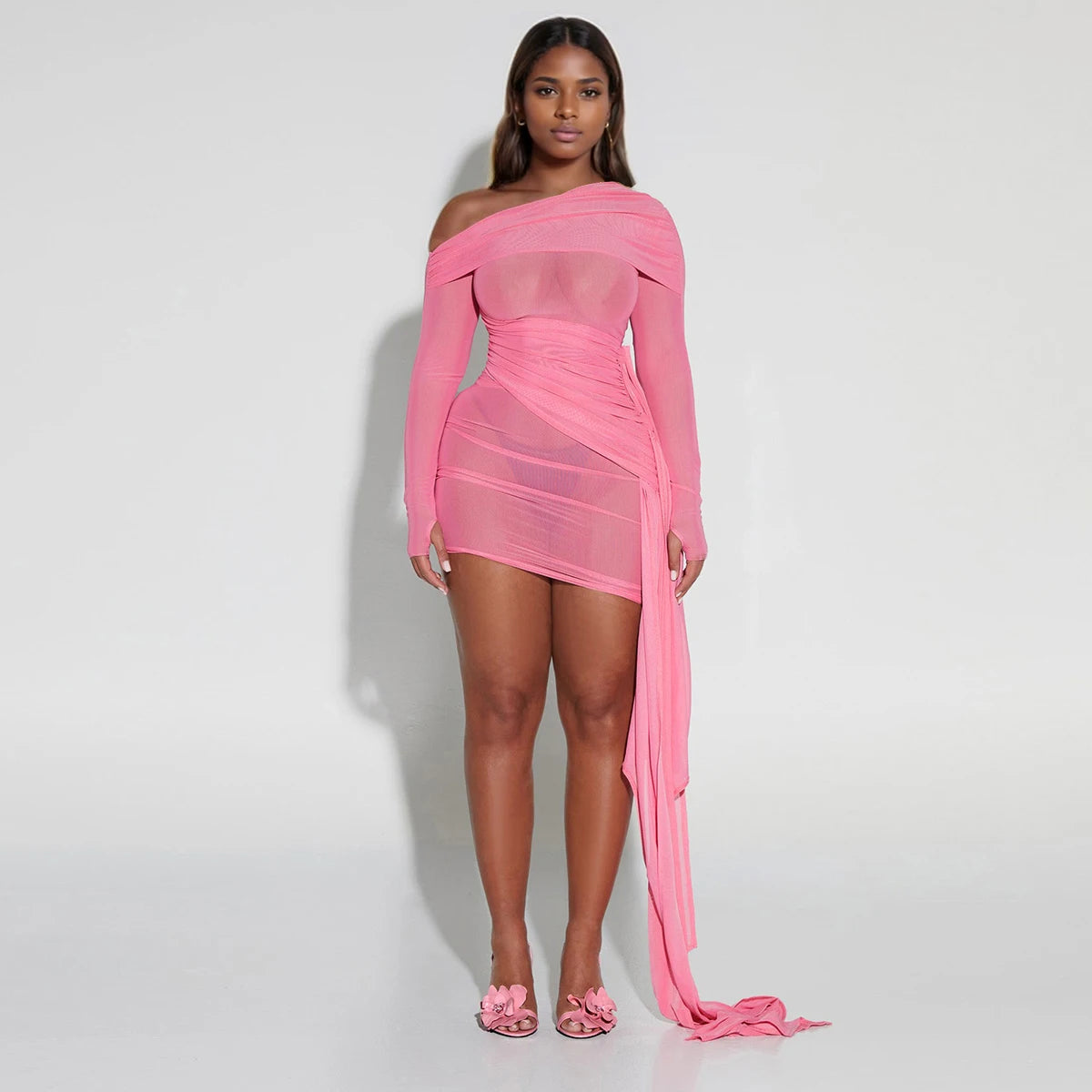 Daring Dress 2025 Sexy Transparent Midi Women