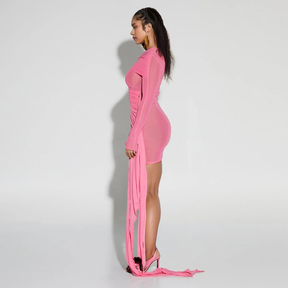 Daring Dress 2025 Sexy Transparent Midi Women