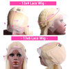 HD Transparent 613 Blonde Straight 200 Density 13x4 13x6 Lace Front Human