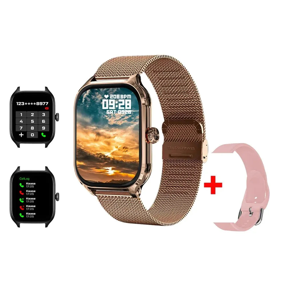 H9 Smartwatch with 2.01'' HD Display – Bluetooth Calling, Message Preview, Fitness Tracking, Weather Updates, Customizable Watch Faces