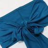 CM.YAYA Women's Set Strapless Crop Top + Ruched Split Tassel Long