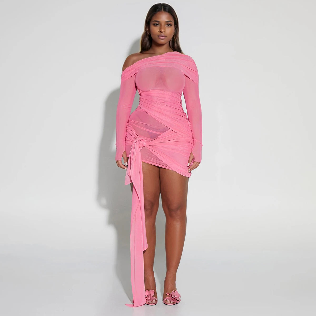 Daring Dress 2025 Sexy Transparent Midi Women