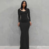 2025 Summer Dresses For Women Sexy Spaghetti Strap Black Long Dress