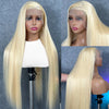 HD Transparent 613 Blonde Straight 200 Density 13x4 13x6 Lace Front Human