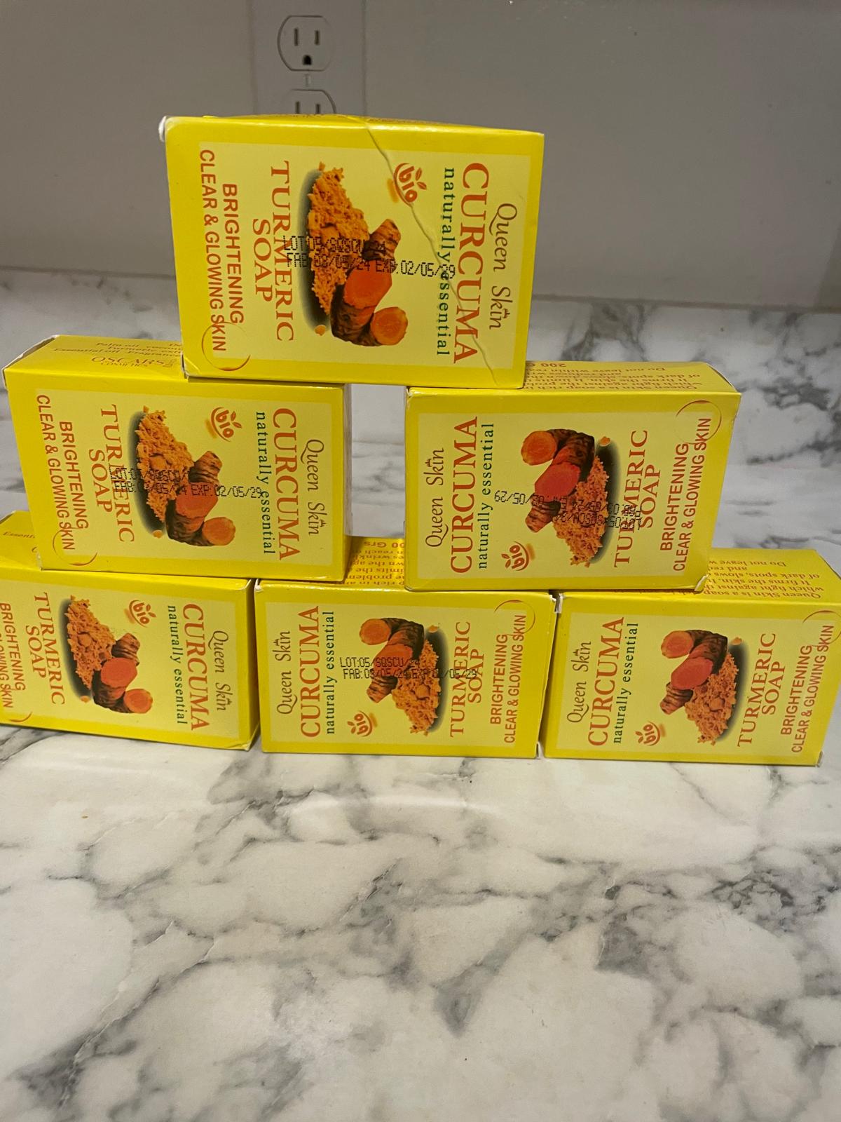 Tumeric soap brightening clear &glowing skin and naturally essential