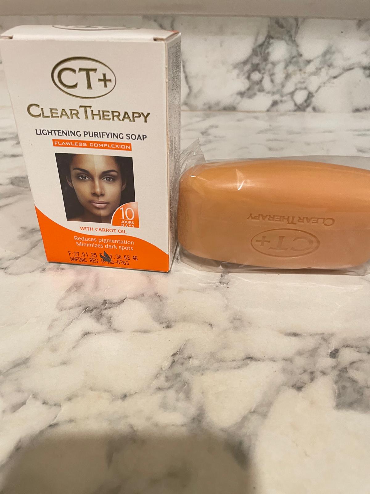 TC+ Clear THERAPY  lightning purifying soap flawless complexion