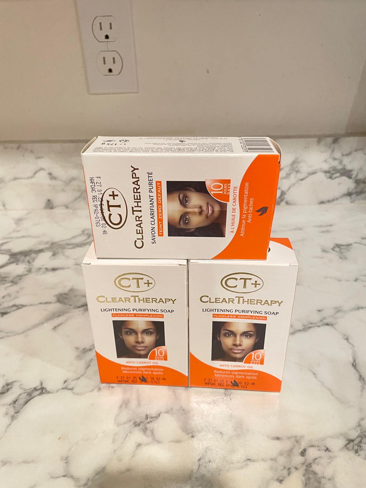 TC+ Clear THERAPY  lightning purifying soap flawless complexion